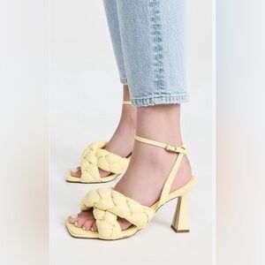 NEW SAM EDELMAN Courtney padded braided leather faux leather sandals